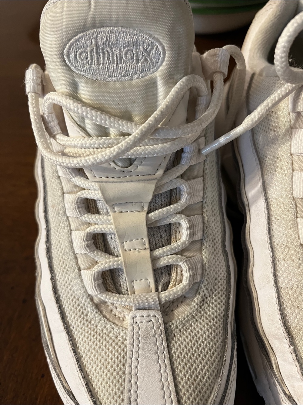Nike Women’s Air Max White Cream Lace-Up Sneakers